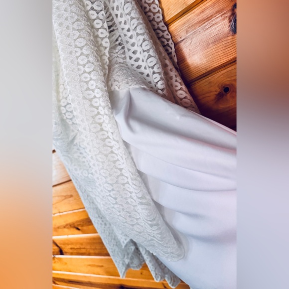 Rabbit Rabbit Rabbit White Asymmetrical Lace Dress - Picture 6 of 6